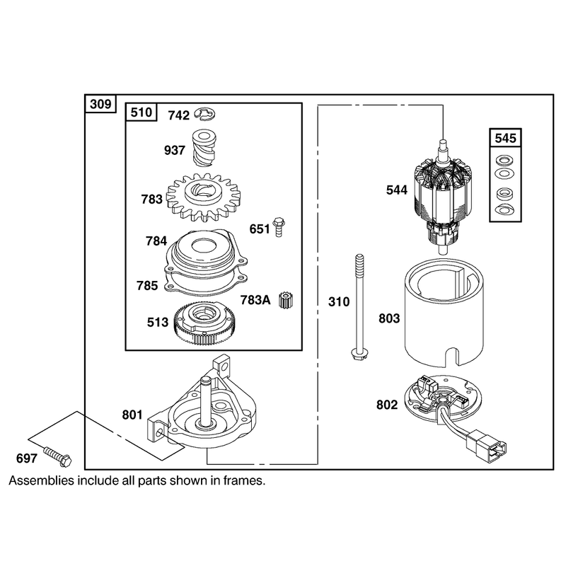 Engine Briggs and Stratton Model 123607-0153-E1