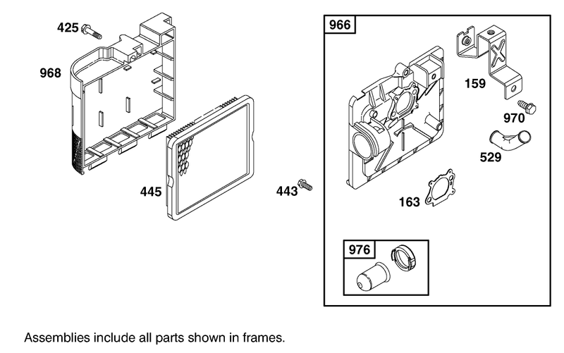 Air Cleaner Assembly Briggs And Stratton Model 12h802 1776 B1