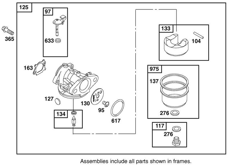 Carburetor Assembly Briggs And Stratton Model 12h802 1776 B1