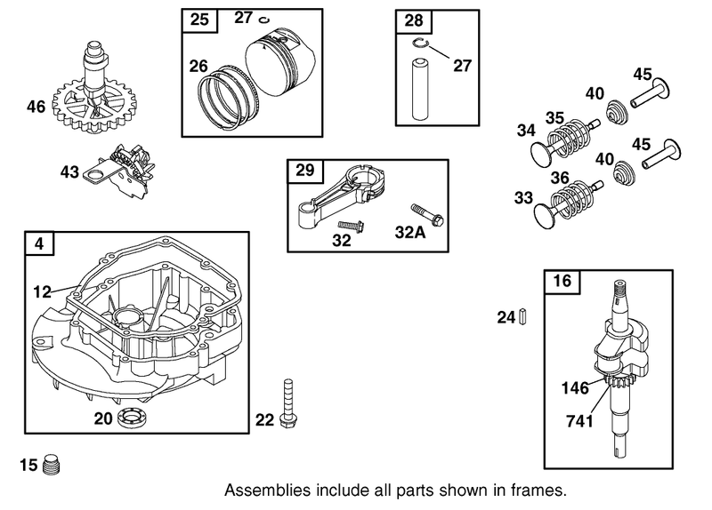Crankshaft Assembly Briggs And Stratton Model 12h802 1776 B1