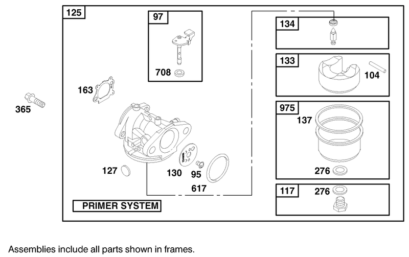 Carburetor Assembly Engine Briggs and Stratton Model 12h802 1767 E1