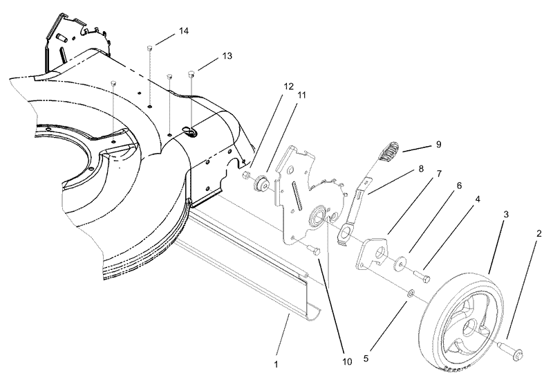 Low Wheel Rear Axle Assembly