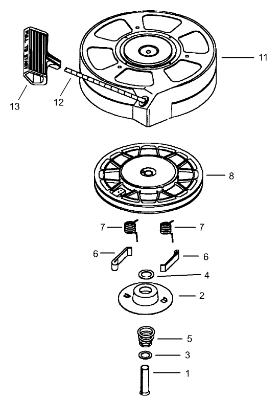 Recoil Starter No 590702 Optional Tecumseh LEV120 361541B