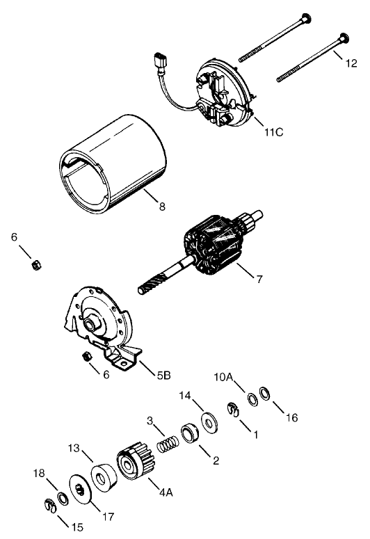 Electric Starter Kit No 35709 Tecumseh Model LEV120361561B