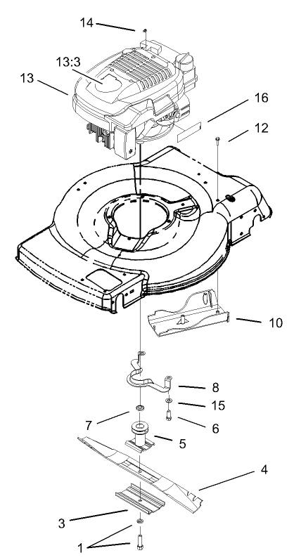 Engine and Blade Assembly