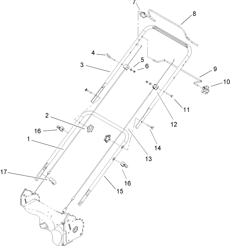 2 Bail HP Handle Assembly