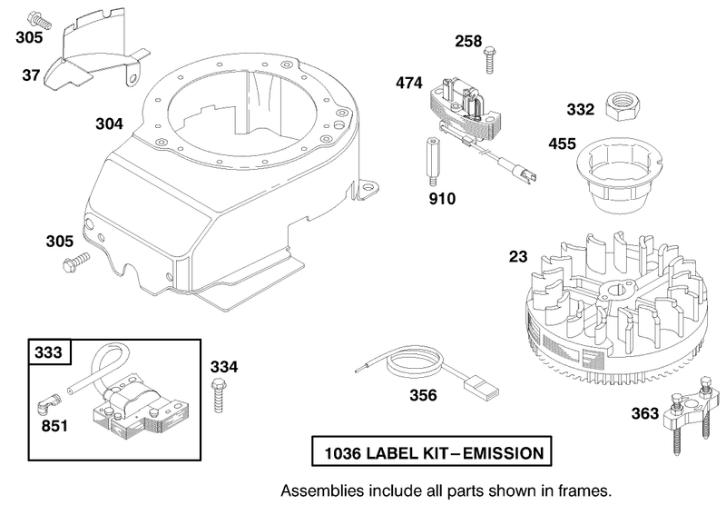 Engine Briggs and Stratton Model 12h807 1760 E1 model No 20021 Serial No 9940000 9941632