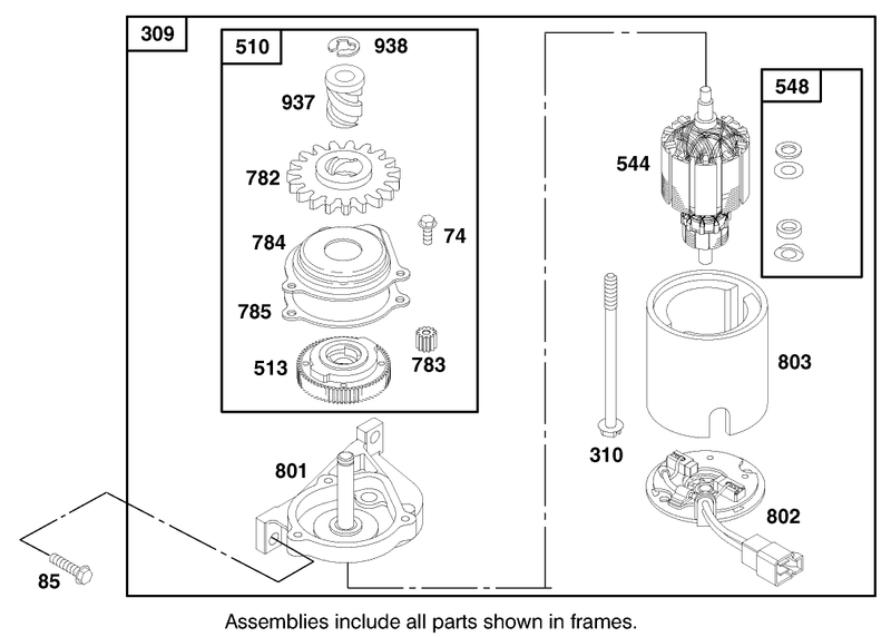 Engine Briggs and Stratton Model 12h807 1760 E1 model No 20021 Serial No 9940000 9941632