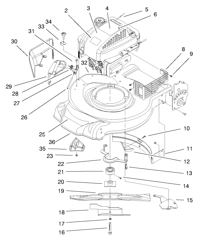 Engine and Blade Assembly