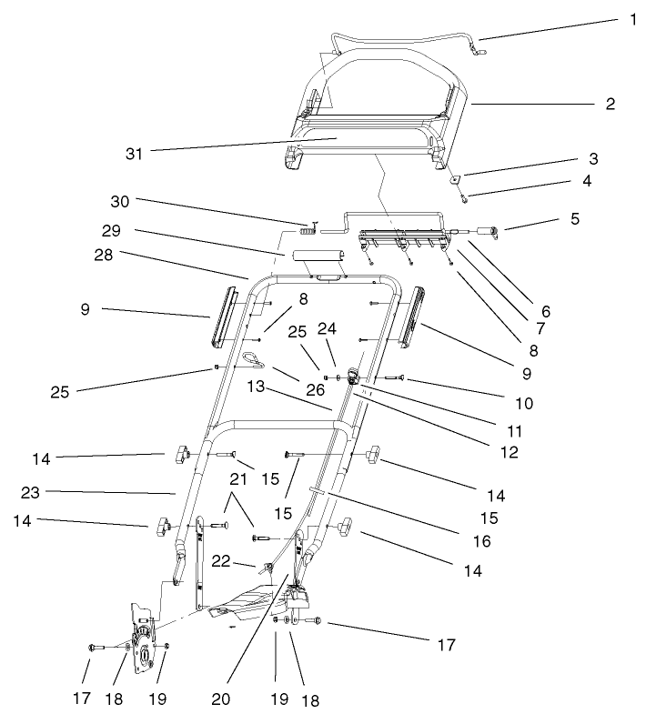 Handle and Controls Assembly