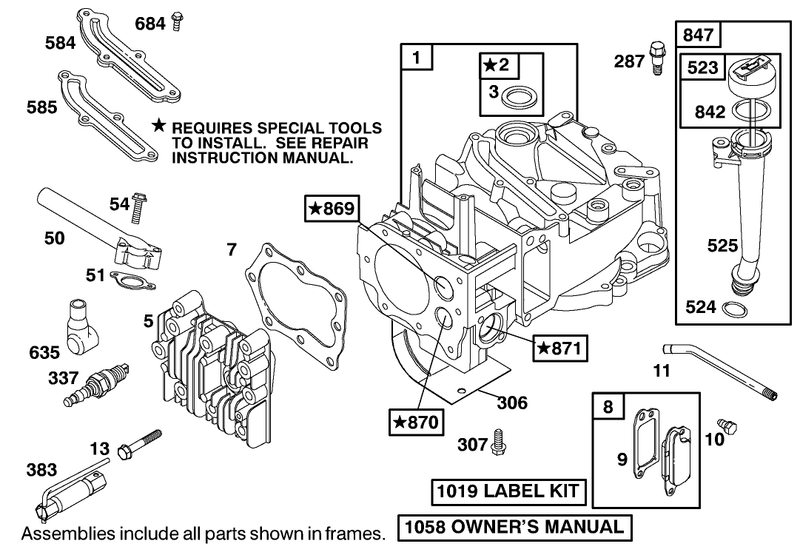 Engine Briggs and Stratton Model 12h802 1776 B1