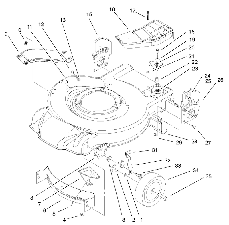 Housing and Bracket Assembly