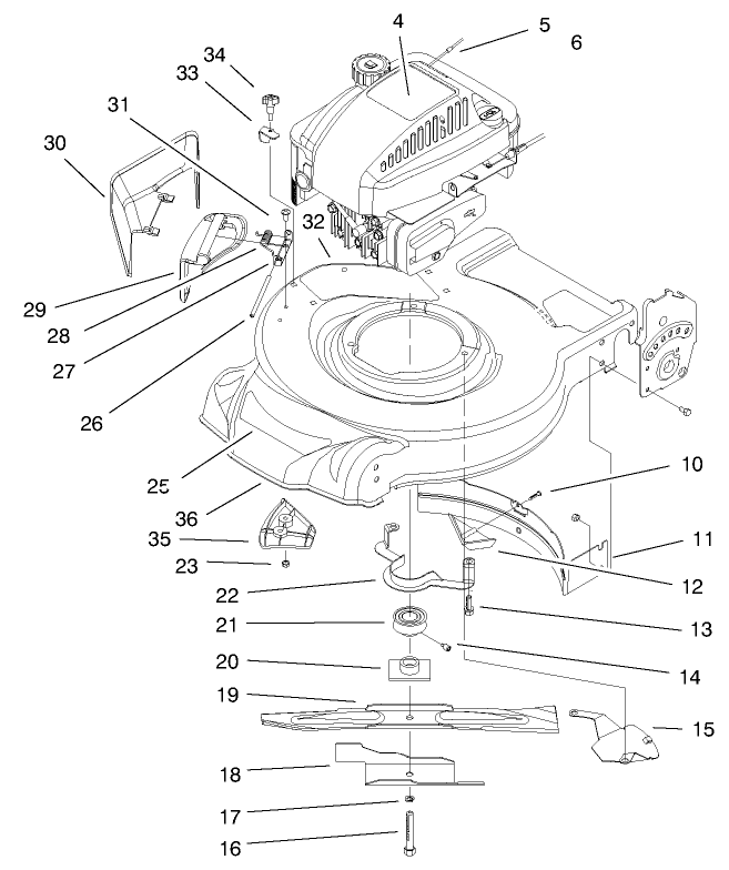 Engine and Blade Assembly