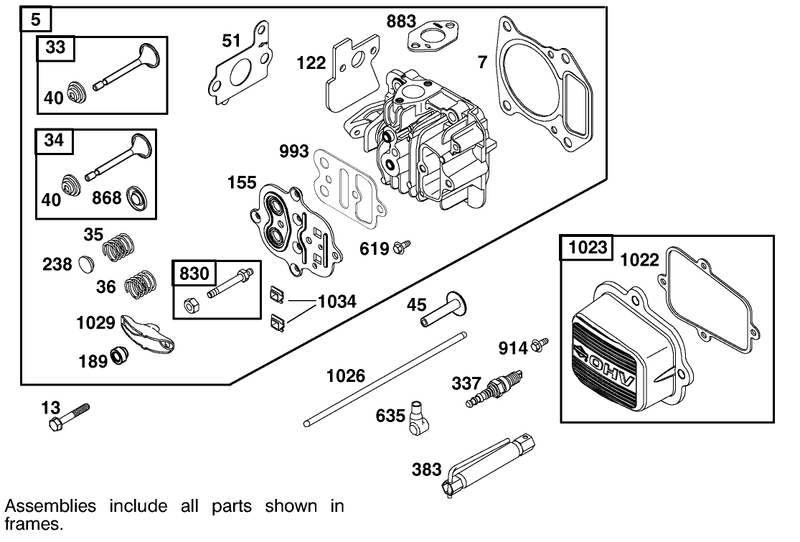 Engine Briggs and Stratton Model 122602 0150 E1
