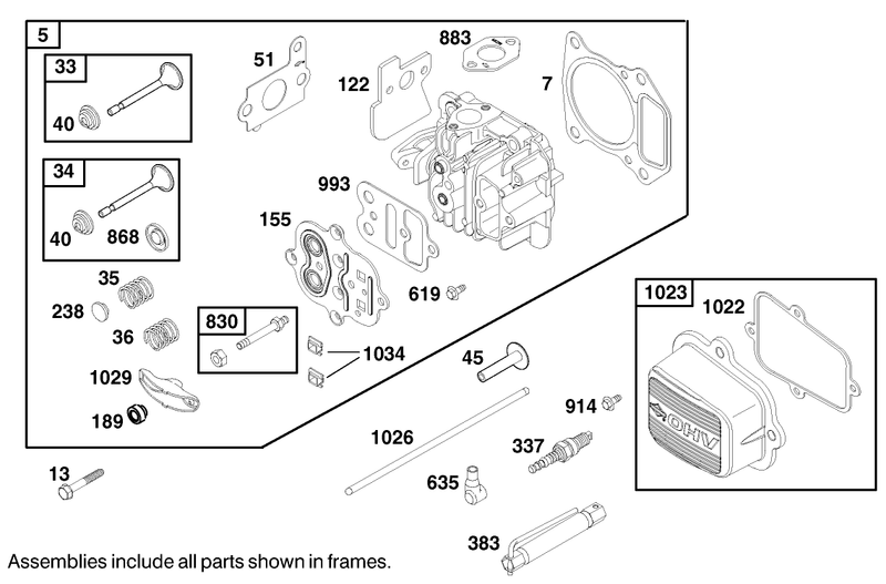 Engine Briggs and Stratton Model 122602 0150 E1