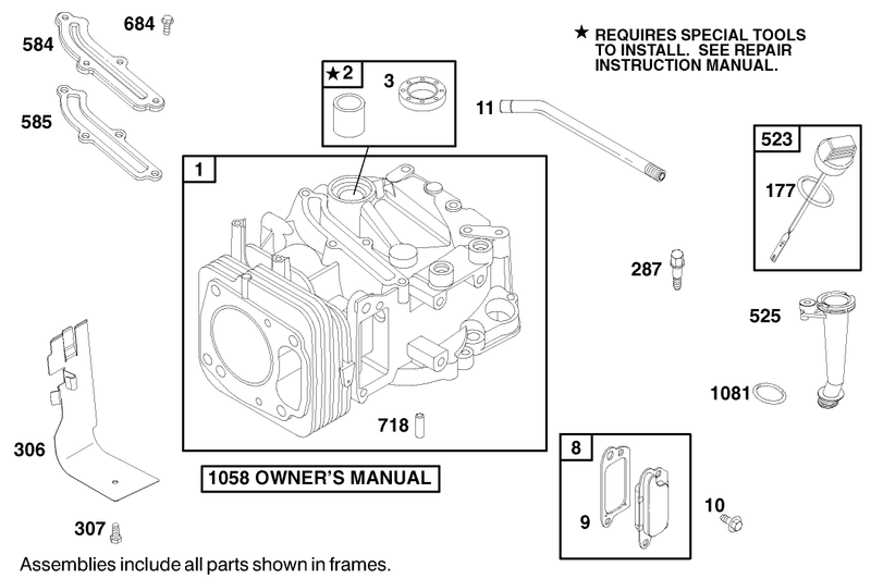 Engine Briggs and Stratton Model 122602 0150 E1