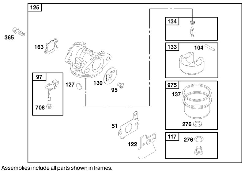 Engine Briggs and Stratton Model 122602 0150 E1