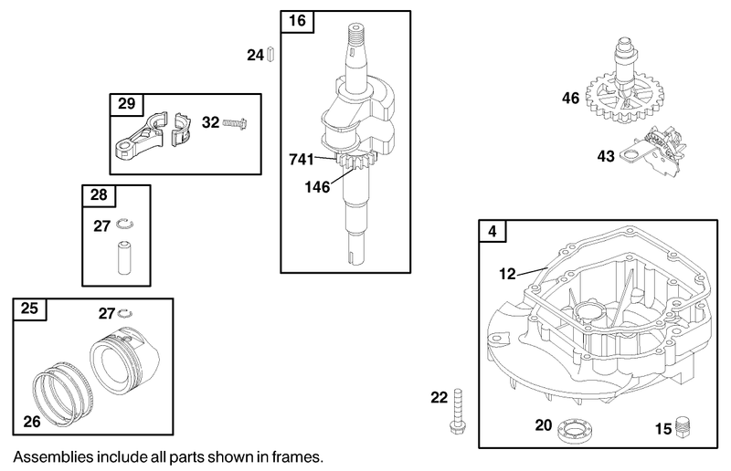 Engine Briggs and Stratton Model 122602 0150 E1