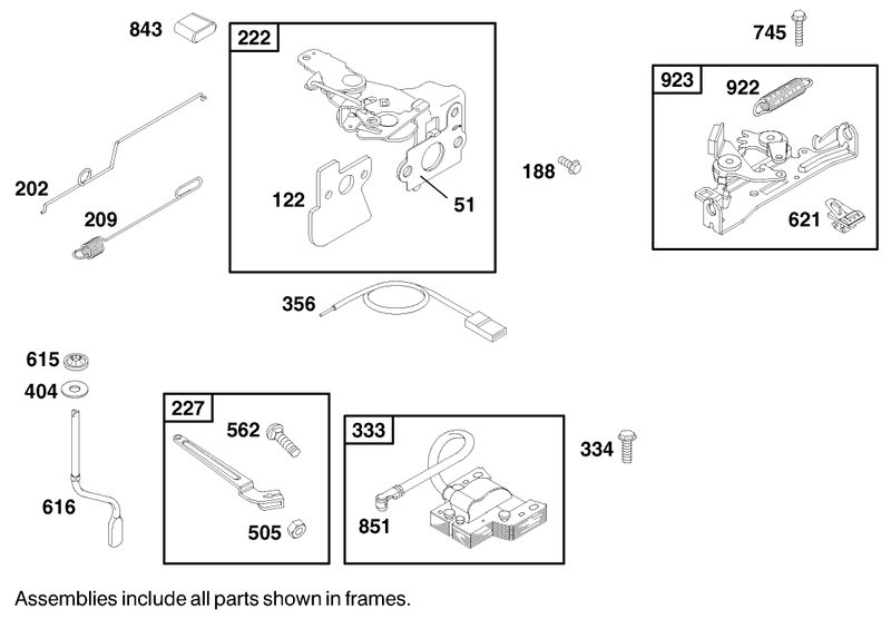 Engine Briggs and Stratton Model 122602 0150 E1