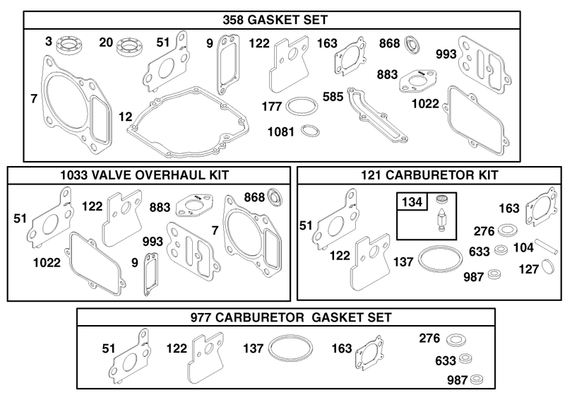 Engine Briggs and Stratton Model 122602 0150 E1