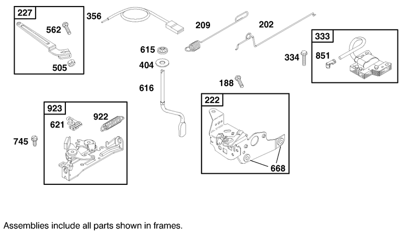 Engine Briggs and Stratton Model 12j802 2368 E1