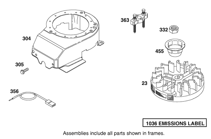 Blower Housing Assembly Briggs And Stratton Model 12h802 1776 B1