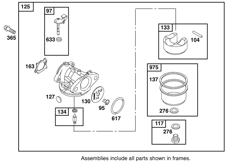 Carburetor Assembly Briggs And Stratton Model 12h802 1776 B1