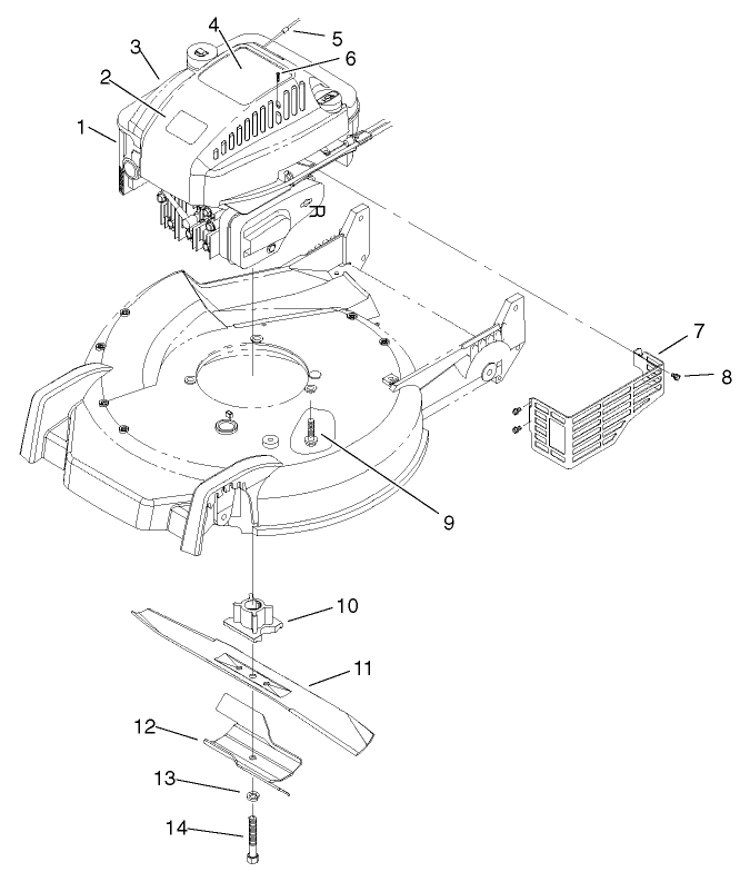 Engine And Blade Assembly