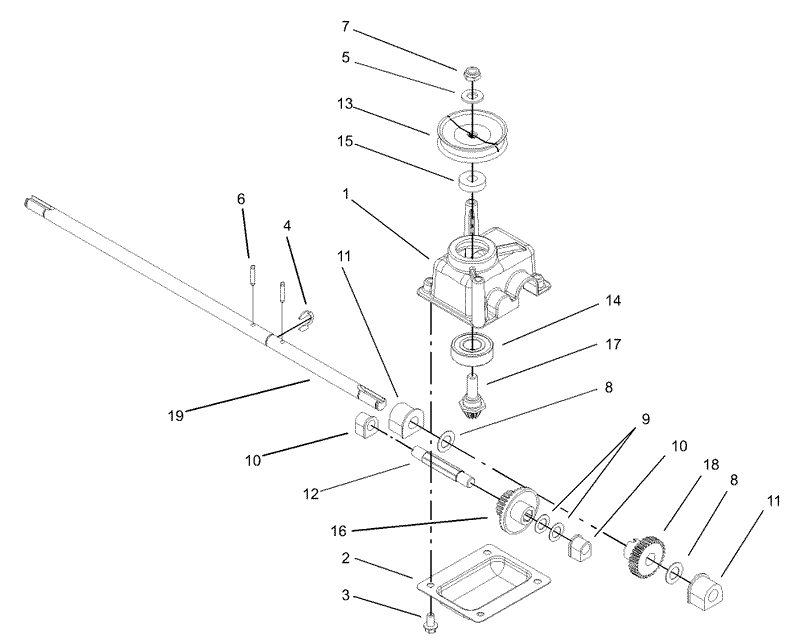 Gear Case Assembly No 104 7674