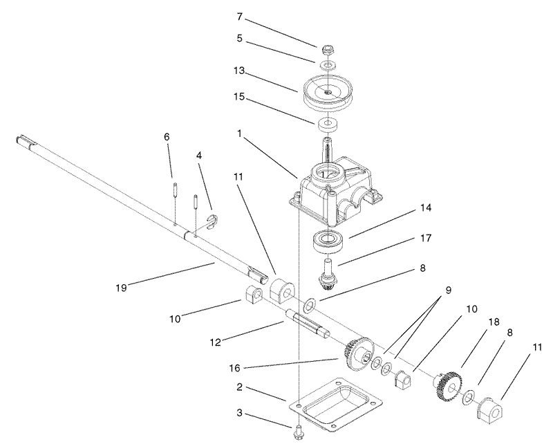 Gear Case Assembly No 104 7674