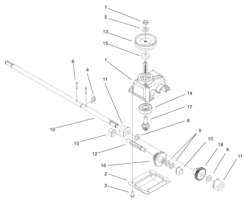 Gear Case Assembly No 104 7674