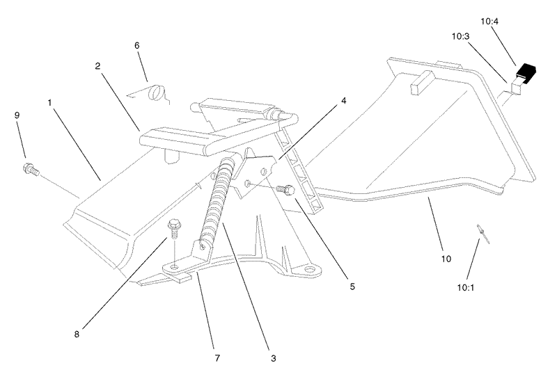 Rear Bag Discharge Chute Assembly