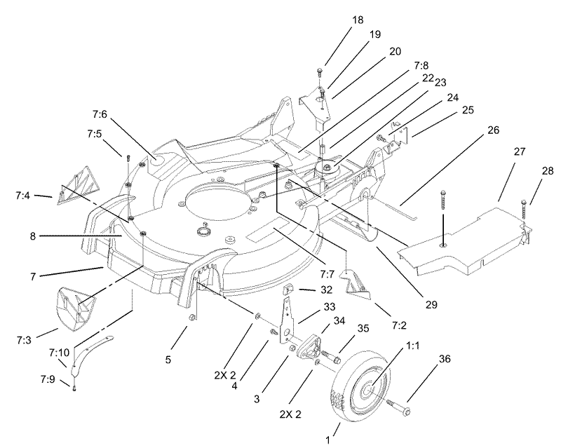 Housing and Wheel Assembly