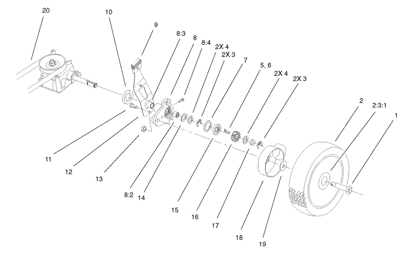 Gear Case and Wheel Assembly