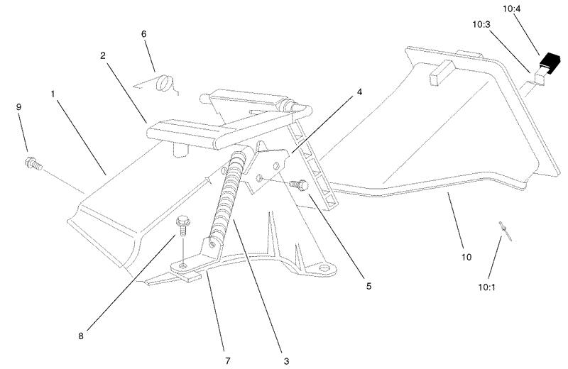 Rear Bag Discharge Chute Assembly