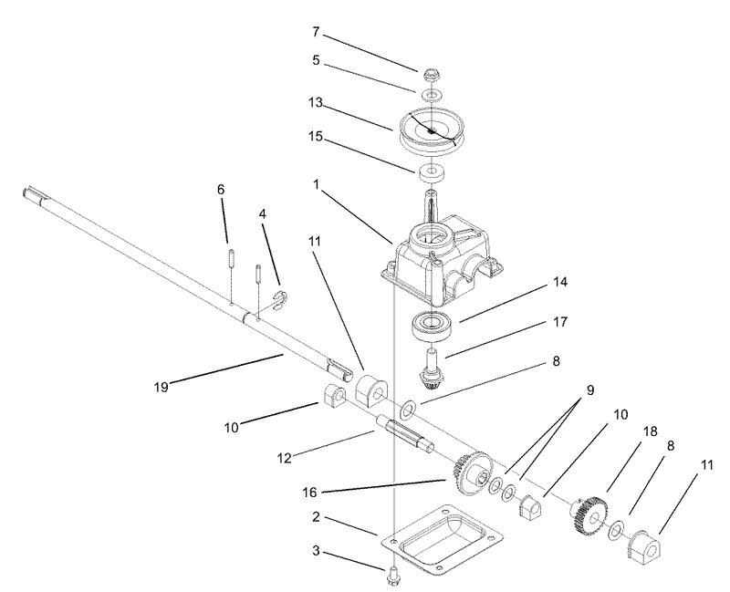 Gear Case Assembly No 104 7674