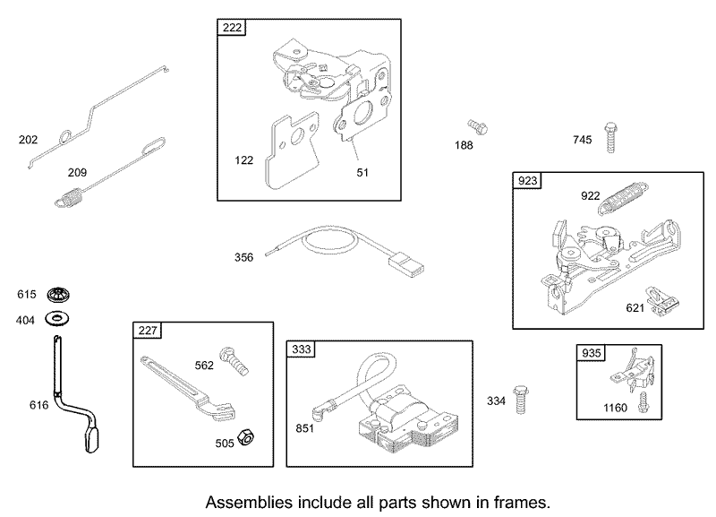 Governor Assembly Briggs and Stratton Model 122607 0118 E1