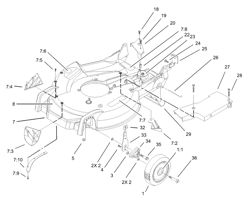 Housing and Wheel Assembly