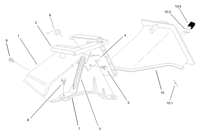 Rear Bag Discharge Chute Assembly