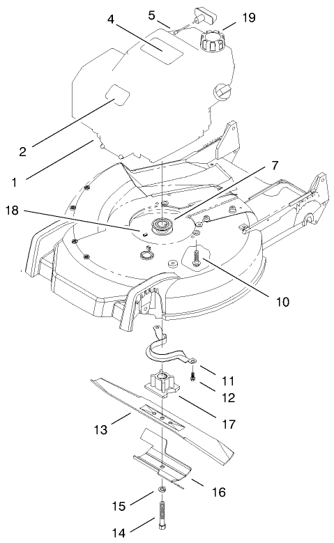 Engine and Blade Assembly