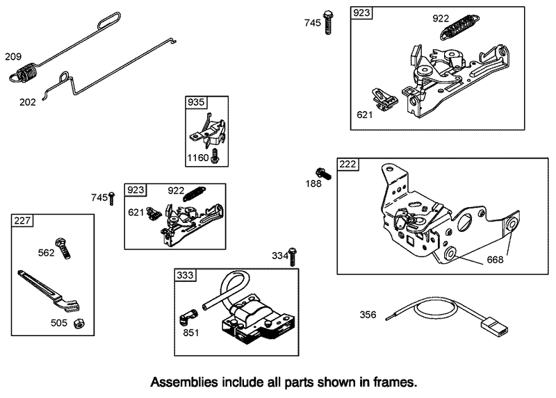 Governor Assembly Briggs and Stratton 125K05 0186 E1