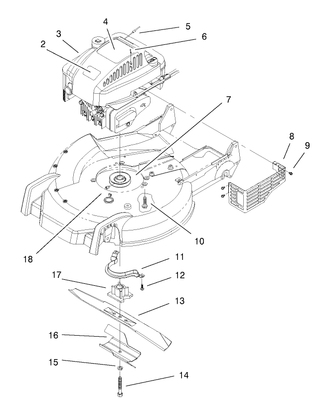 Engine and Blade Assembly