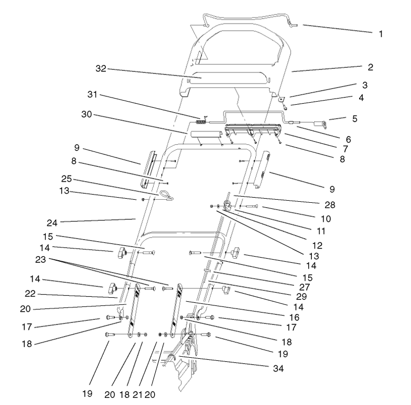 Handle and Controls Assembly