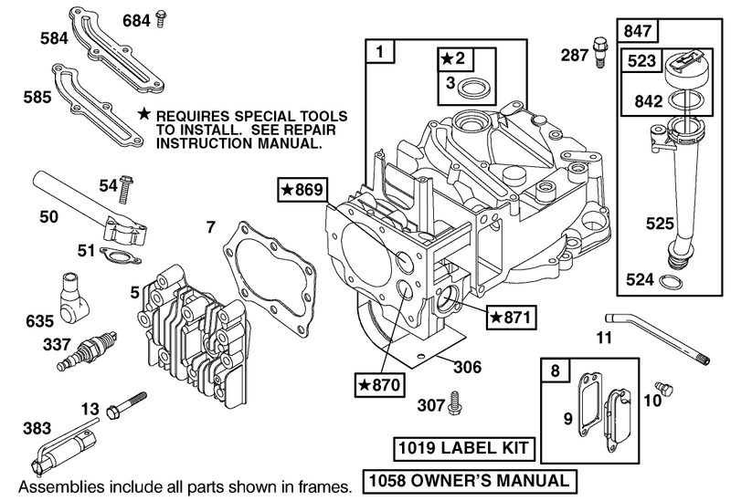 Engine Briggs and Stratton Model 12h802 1776 B1
