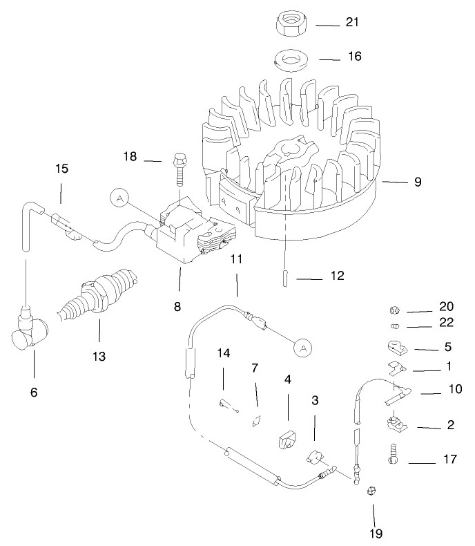 Flywheel and Ignition Assembly