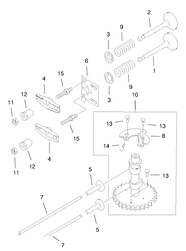 Valve and Camshaft Assembly