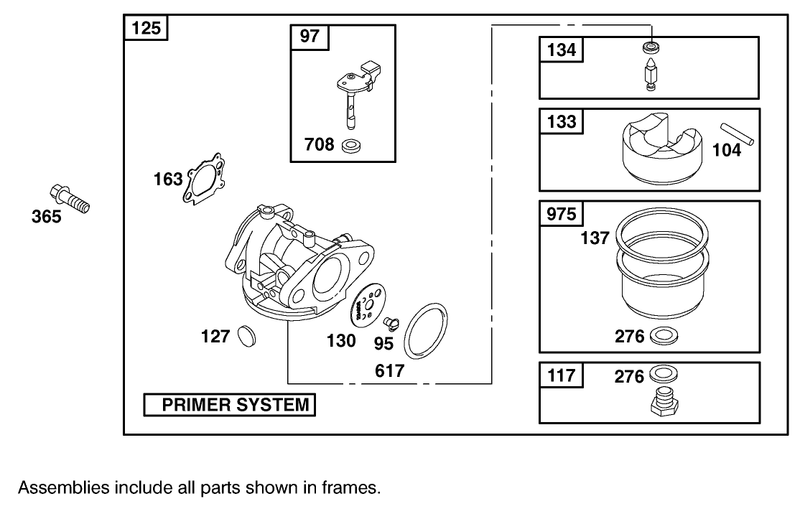 Carburetor Assembly Briggs And Stratton Model 12h807 1775 E1