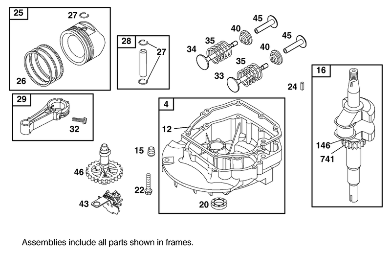 Crankshaft Assembly Briggs And Stratton Model 12h807 1775 E1
