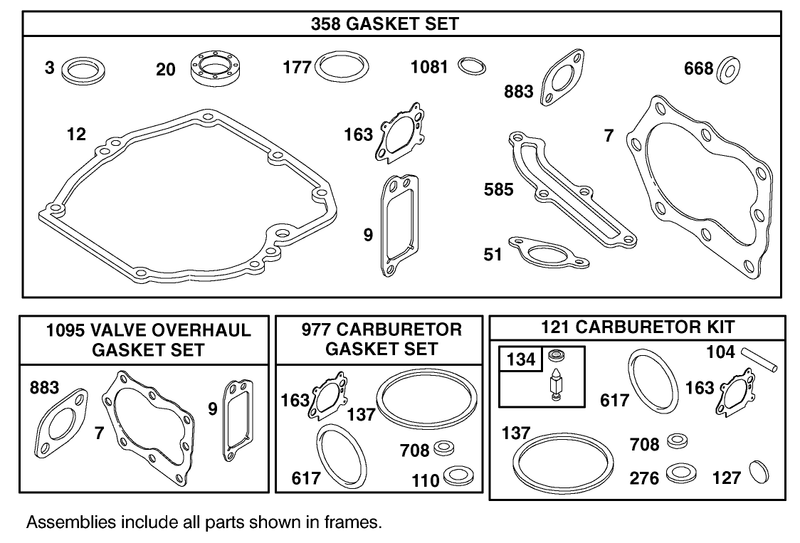 Gasket Assembly Briggs And Stratton Model 12h807 1775 E1