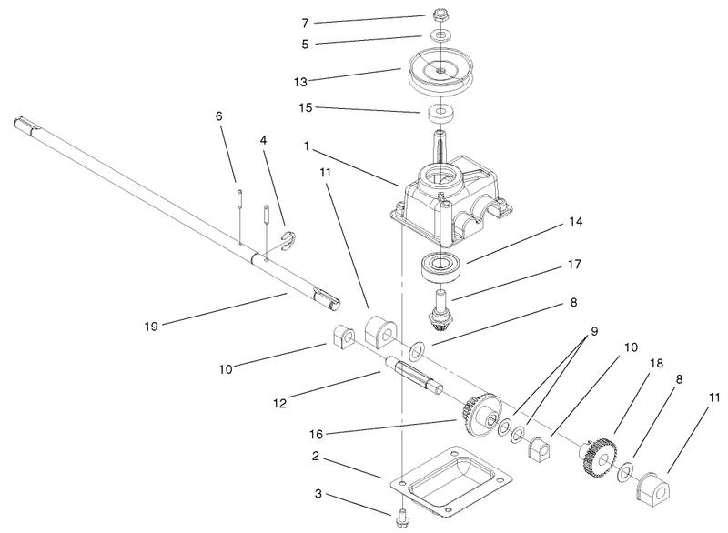 Gear Case Assembly No 104 7674